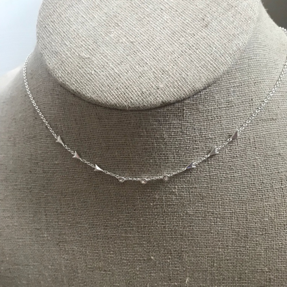 Stella & Dot Celestial choker silver